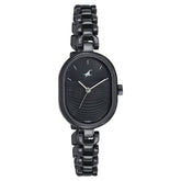 Fastrack, Women's  Watch Analog, Black Dial Black Stainless Steel Band, 6258NM01
